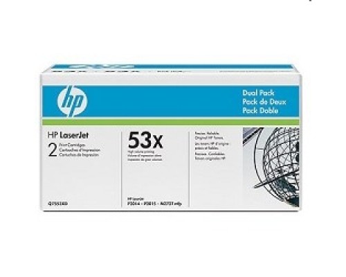[Расходные материалы] HP Q7553XD Картридж, Black{LaserJet P2015, Black, 2-pack, (2 x 7000стр.)}