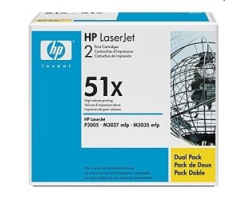 [Расходные материалы] HP Q7551XD Картридж ,Black{LaserJet P3005/M3027mfp/M3035mfp, Black, 2-pack, (2 x 13000стр.)}