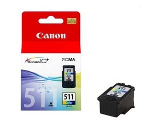 [Расходные материалы] Canon CL-511 2972B007 Картридж для PIXMA MP240, PIXMA MP260, PIXMA MX320, PIXMA MX330 EMB, Цветной, 244стр., 9 мл.  ( 2972B009 ) 