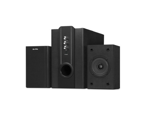 [Колонки] SVEN SPS-820,черная кожа/черный {2.1, 2 сат. + сабвуфер,18 Вт + 2 х 10 Вт (RMS) ,усил.- 20-20000 Гц}