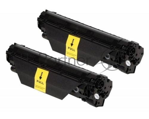 Картридж лазерный Cactus CS-CE285AD черный, комплект 2х1600 стр., для HP LJ P1102/P1102W/M1130/M1132