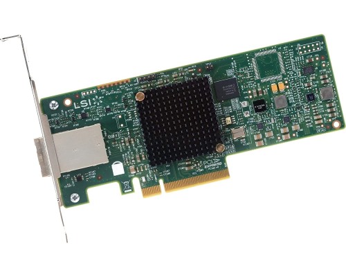 Контроллер LSI SAS9300-8E (PCI-E 3.0 x8, LP, EXTERNAL) SGL SAS12G, 8port (2*extSFF8644), Каб.отдельно