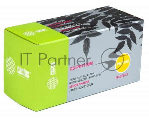 Картридж лазерный Cactus CS-PH7100M (106R02607) пурпурный для Xerox Phaser 7100/7100N/7100DN (4500стр.)