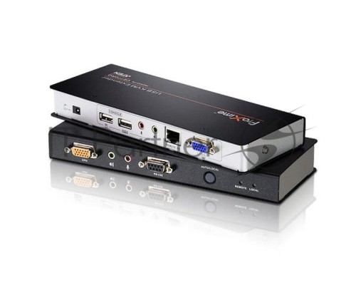 Переключатель ATEN CE770-(AT-G) Удлинитель, SVGA+KBD&MOUSE USB+AUDIO+RS232, 300 метр., 1xUTP Cat5e, SPHD15+HD-DB15+2xUSB A-тип+ 2xMINI JACK+DB9, Female, с KVM-шнуром USB 1.8м., Б.П. 220> 5.3V