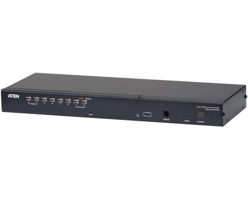 Переключатель электронный ATEN 8Port Cat 5 High Density KVM Over the NET