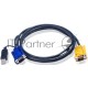 Переключатель ATEN 2L-5202UP Шнур, монитор+клавиатура+мышь Intelligent CABLE HD15M/USBAM 1.8M