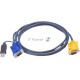 Переключатель ATEN 2L-5202UP Шнур, монитор+клавиатура+мышь Intelligent CABLE HD15M/USBAM 1.8M