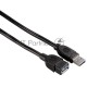 Кабель-удлинитель USB3.0 Hama USB A (m)/USB A (f) 0.5м экран. (00054504)