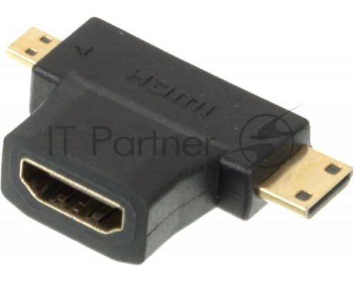 Переходник HDMI + Mini HDMI (Male) HDMImicro (m)/HDMI19 (f)