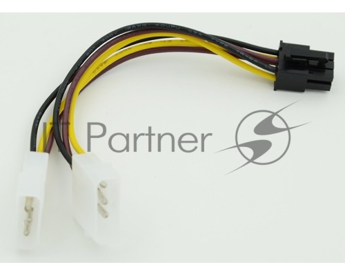 Кабель питания Molex/PCI-E 6pin 0.15м
