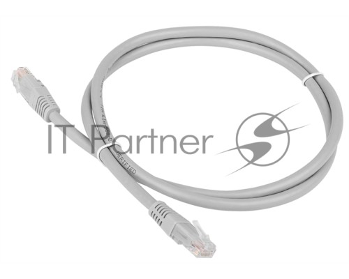 Кабель Patch cord Lanmaster TWT-45-45-5.0/6-GY 5м UTP Cat 6 Grey
