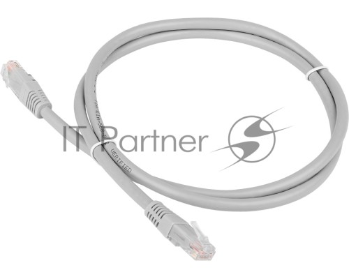 Кабель Patch cord Lanmaster TWT-45-45-5.0/6-GY 5м UTP Cat 6 Grey