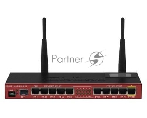 Сетевое оборудование MikroTik RB2011UiAS-2HnD-IN RouterBOARD with indoor case and power supply