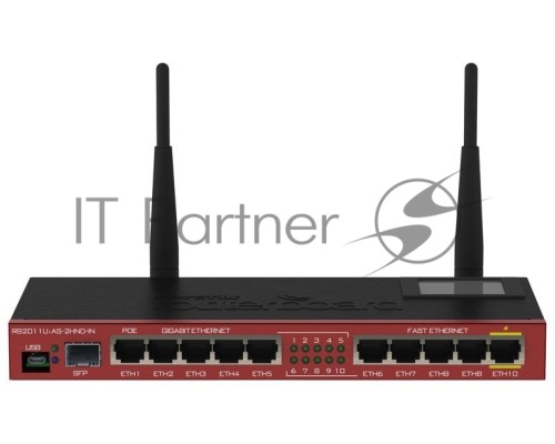 Сетевое оборудование MikroTik RB2011UiAS-2HnD-IN RouterBOARD with indoor case and power supply