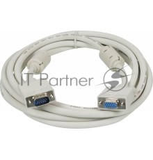 Кабель-удлинитель SVGA Ningbo VGA HD15 (m)/VGA HD15 (f) 3м феррит.кольца