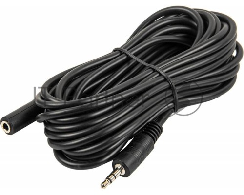 Кабель аудио Ningbo JAAC003-5 Jack 3.5 (m)/Jack 3.5 (f) 5м. черный      