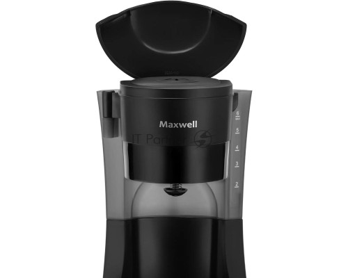 Кофеварка капельная Maxwell MW-1650(BK) черный, исп. кофе - молотый, 0.6 л, 600 Вт.