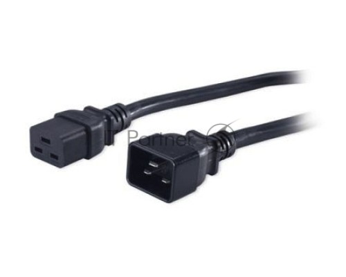 Кабель Hyperline PWC-IEC19-IEC20-3.0-BK Кабель питания IEC 320 C19 - IEC 320 C20 (3x1.5), 3 м