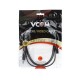 Кабель удлинительный VCOM 3.5 Jack (M) - 3.5 Jack (F), стерео, аудио, 1.5м