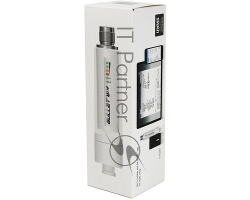 Точка доступа UBIQUITI BulletM2-HP точка доступа Bullet M2. Ультракомпактная всепогодная Wi-Fi и AirMAX точка доступа