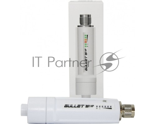 Точка доступа UBIQUITI BulletM2-HP точка доступа Bullet M2. Ультракомпактная всепогодная Wi-Fi и AirMAX точка доступа