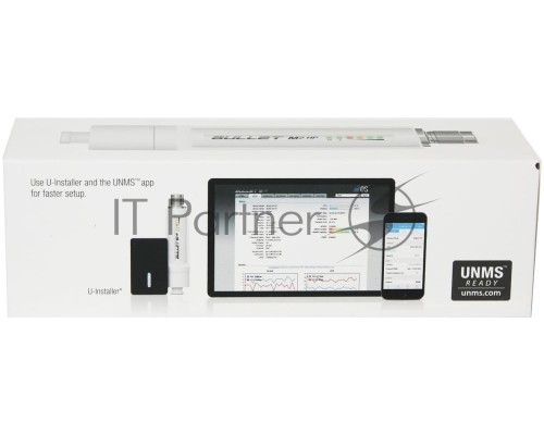 Точка доступа UBIQUITI BulletM2-HP точка доступа Bullet M2. Ультракомпактная всепогодная Wi-Fi и AirMAX точка доступа