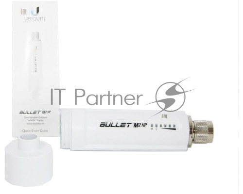 Точка доступа UBIQUITI BulletM2-HP точка доступа Bullet M2. Ультракомпактная всепогодная Wi-Fi и AirMAX точка доступа