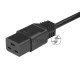 Кабель Hyperline PWC-IEC19-IEC20-10-BK Кабель питания IEC 320 C19 - IEC 320 C20 (3x1.5), 16A, прямая вилка, 10 м