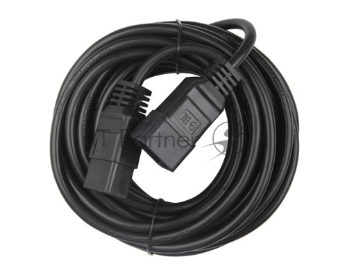 Кабель Hyperline PWC-IEC19-IEC20-10-BK Кабель питания IEC 320 C19 - IEC 320 C20 (3x1.5), 16A, прямая вилка, 10 м