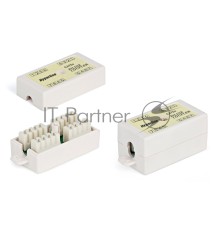 Проходной адаптер (coupler) Hyperline CA-IDC-C5e-WH Dual IDC (110&Krone), категория 5e, 4 пары