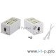 Проходной адаптер (coupler) Hyperline CA-IDC-C5e-WH Dual IDC (110&Krone), категория 5e, 4 пары