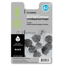 Картридж струйный Cactus CS-CH565A черный для №82 принтеров HP DesignJet 510/510 (72ml) 69 мл