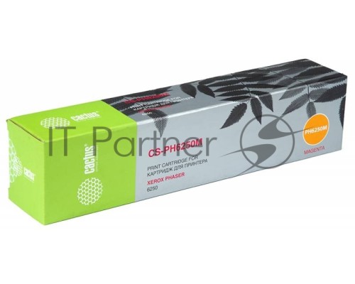 Картридж лазерный Cactus CS-PH6250M (106R00669) пурпурный (4000 стр.) для Phaser 6250