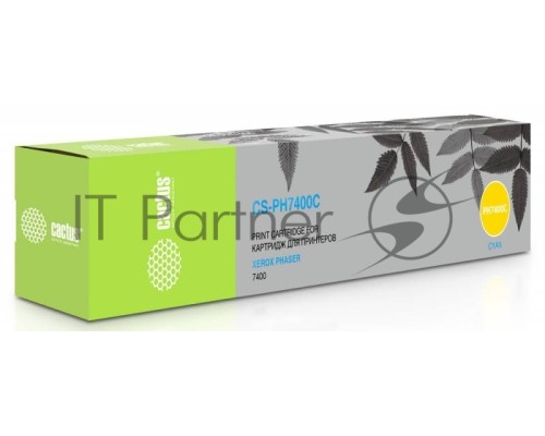 Картридж лазерный Cactus 106R01150 CS-PH7400C голубой для Xerox Phaser 7400 (9000стр.)