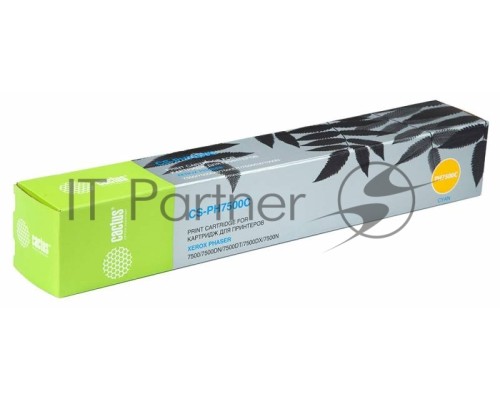 Картридж лазерный Cactus CS-PH7500C (106R01443) голубой (17800 стр.) для Xerox Phaser 7500