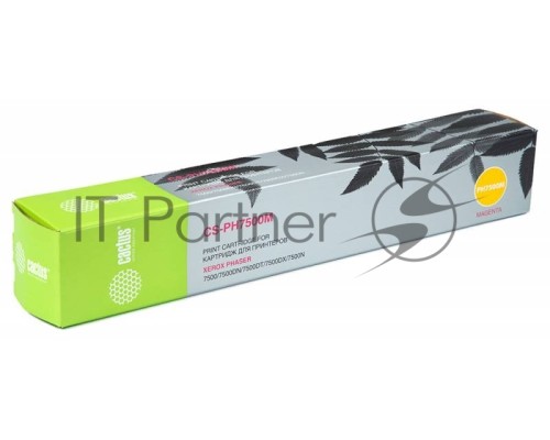Картридж лазерный Cactus CS-PH7500M (106R01444) пурпурный (17800 стр.) для Xerox Phaser 7500