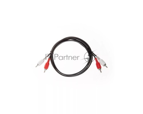 Кабель VCOM VAV7158-1.5M Кабель соединительный 2xRCA (M) - 2xRCA (M) черный 1,5m