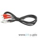 Кабель VCOM VAV7158-1.5M Кабель соединительный 2xRCA (M) - 2xRCA (M) черный 1,5m