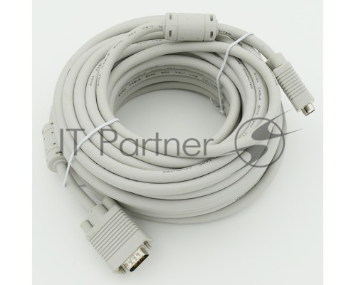 Кабель VGA DB15 (m)/DB15 (m) 15м феррит.кольца