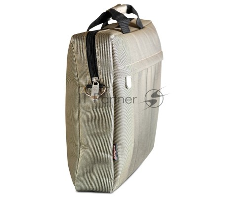 Сумка ExeGate EX212309RUS Start  S15 Beige, бежевая, полиэстер, для ноутбуков до 15.6