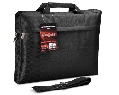 Сумка ExeGate EX205135RUS Start  S15 Black, черная, полиэстер, для ноутбуков до 15.6