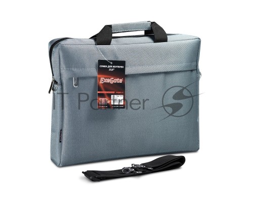 Сумка ExeGate EX205136RUS Start  S15 Grey, серая, полиэстер, для ноутбуков до 15.6