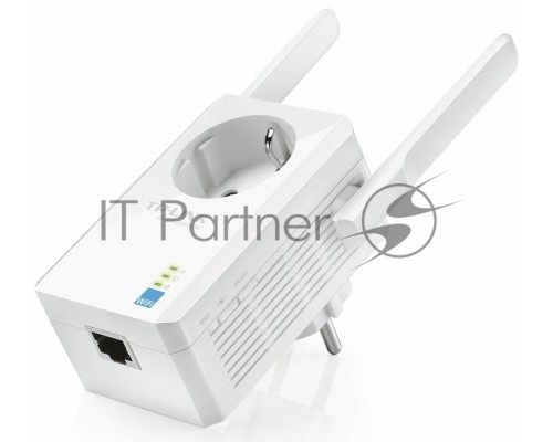 Сетевой адаптер TP-Link SOHO  TL-WA860RE 300Mbps Wireless N Wall Plugged Range Extender with AC Passthrough, QCA(Atheros), 2T2R, 2.4GHz, 802.11b/g/n, 1 10/100Mbps LAN port, Range Extender button, Range Extender mode, suppo поставляется без кабеля RJ-45