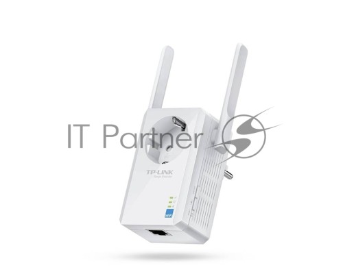 Сетевой адаптер TP-Link SOHO  TL-WA860RE 300Mbps Wireless N Wall Plugged Range Extender with AC Passthrough, QCA(Atheros), 2T2R, 2.4GHz, 802.11b/g/n, 1 10/100Mbps LAN port, Range Extender button, Range Extender mode, suppo поставляется без кабеля RJ-45