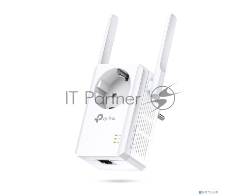 Сетевой адаптер TP-Link SOHO  TL-WA860RE 300Mbps Wireless N Wall Plugged Range Extender with AC Passthrough, QCA(Atheros), 2T2R, 2.4GHz, 802.11b/g/n, 1 10/100Mbps LAN port, Range Extender button, Range Extender mode, suppo поставляется без кабеля RJ-45