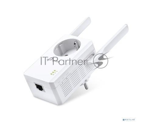 Сетевой адаптер TP-Link SOHO  TL-WA860RE 300Mbps Wireless N Wall Plugged Range Extender with AC Passthrough, QCA(Atheros), 2T2R, 2.4GHz, 802.11b/g/n, 1 10/100Mbps LAN port, Range Extender button, Range Extender mode, suppo поставляется без кабеля RJ-45