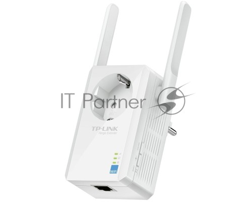 Сетевой адаптер TP-Link SOHO  TL-WA860RE 300Mbps Wireless N Wall Plugged Range Extender with AC Passthrough, QCA(Atheros), 2T2R, 2.4GHz, 802.11b/g/n, 1 10/100Mbps LAN port, Range Extender button, Range Extender mode, suppo поставляется без кабеля RJ-45
