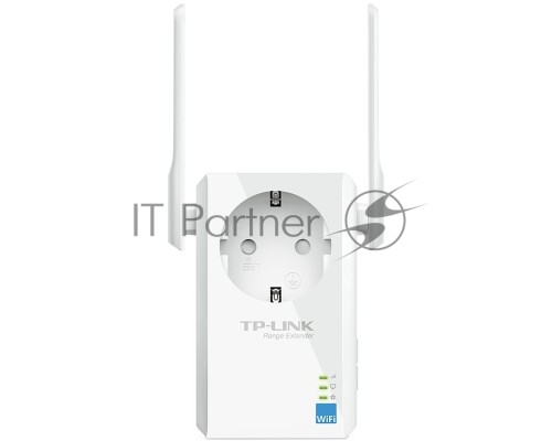 Сетевой адаптер TP-Link SOHO  TL-WA860RE 300Mbps Wireless N Wall Plugged Range Extender with AC Passthrough, QCA(Atheros), 2T2R, 2.4GHz, 802.11b/g/n, 1 10/100Mbps LAN port, Range Extender button, Range Extender mode, suppo поставляется без кабеля RJ-45