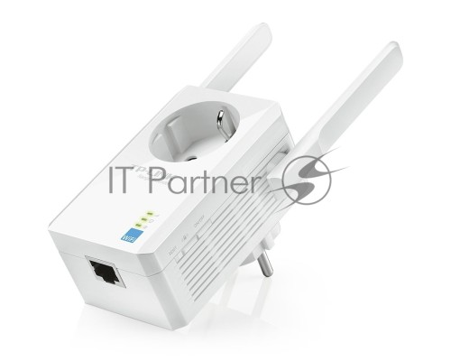 Сетевой адаптер TP-Link SOHO  TL-WA860RE 300Mbps Wireless N Wall Plugged Range Extender with AC Passthrough, QCA(Atheros), 2T2R, 2.4GHz, 802.11b/g/n, 1 10/100Mbps LAN port, Range Extender button, Range Extender mode, suppo поставляется без кабеля RJ-45