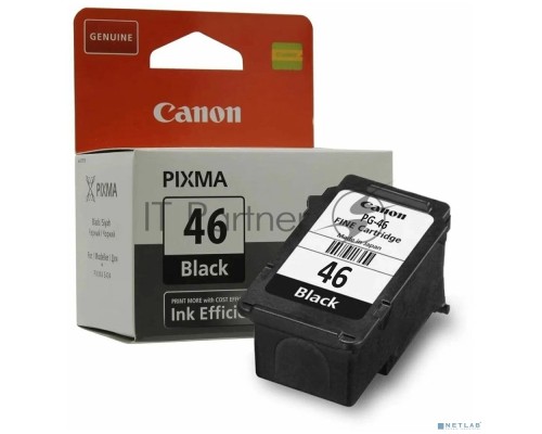 Картридж струйный Canon PG-46 9059B001 черный для Canon Pixma E404/E464 (15мл)